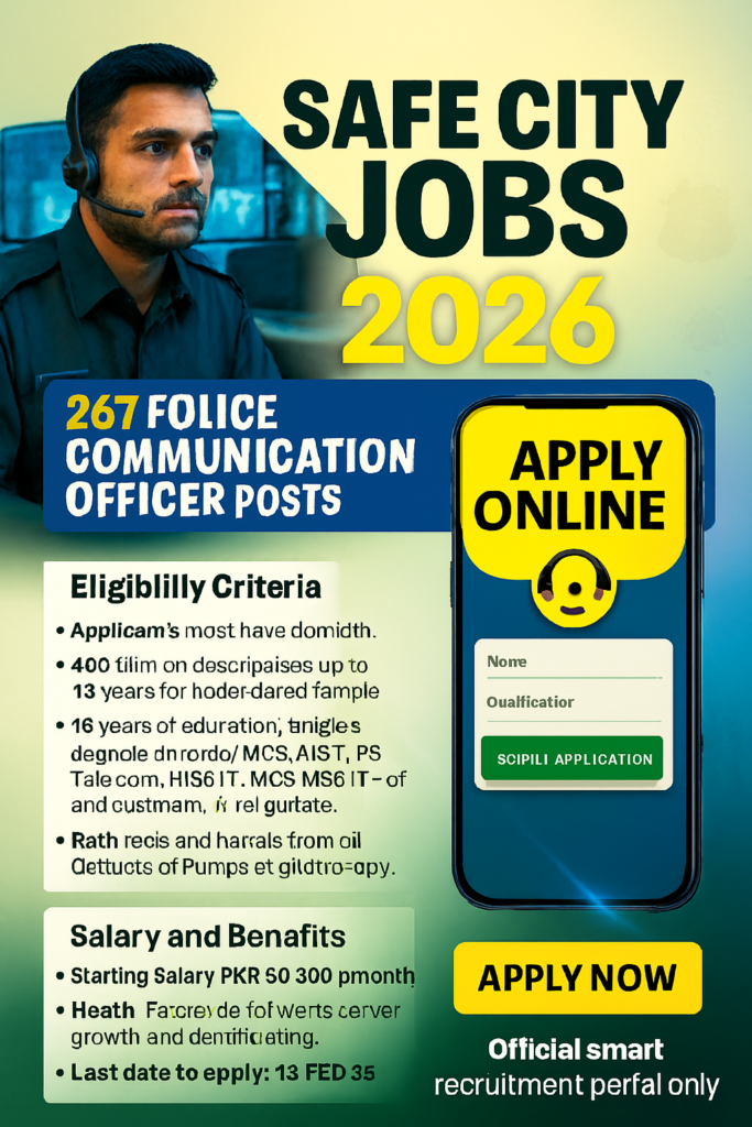 Punjab Safe City Authority Jobs 2026