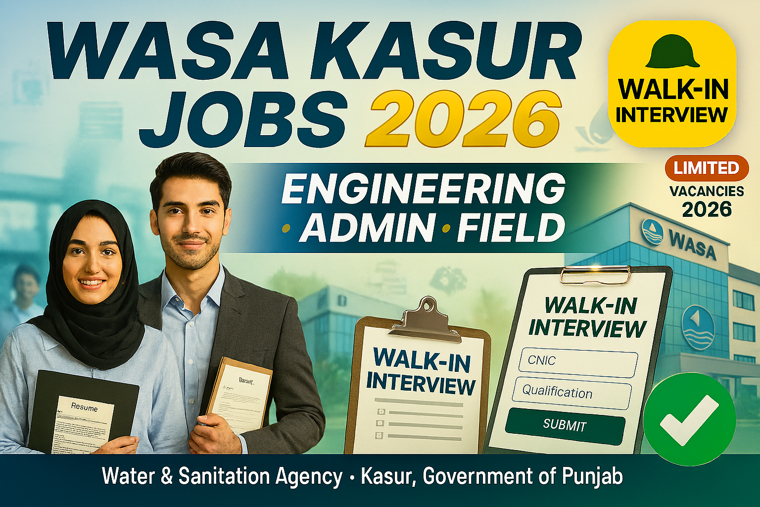 WASA Kasur Jobs 2026