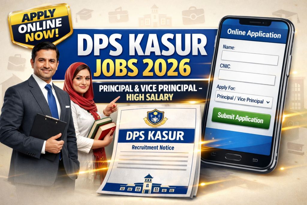 DPS Kasur Jobs 2026 – Principal & Vice Principal Vacancies with High ...