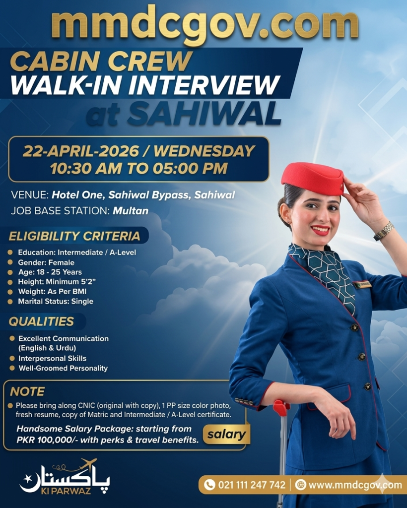 AirSial Cabin Crew Jobs 2026