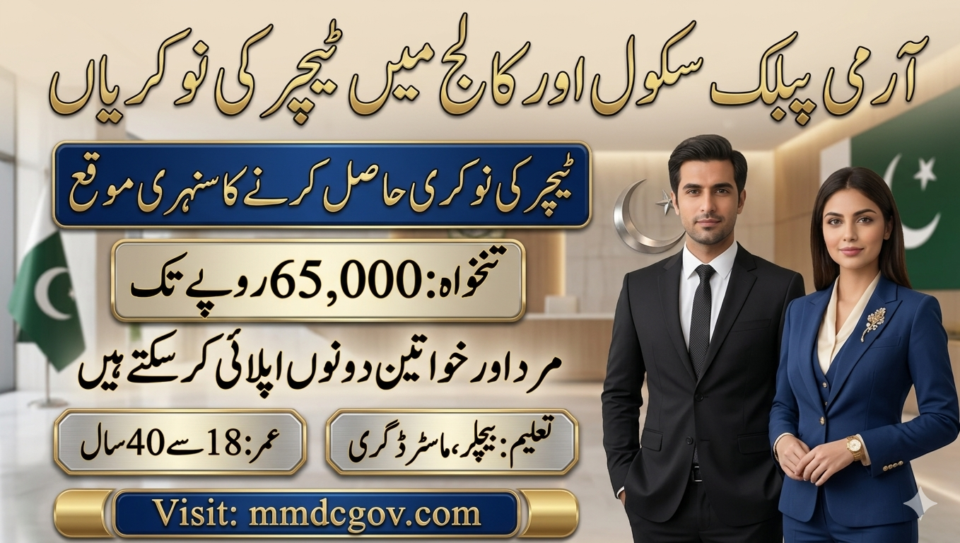 Army Public School & College Jobs 2026