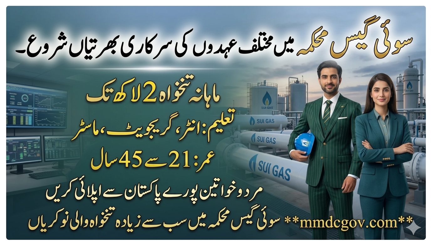 SSGC Jobs 2026 â Sui Southern Gas Company Limited Treasury Vacancies