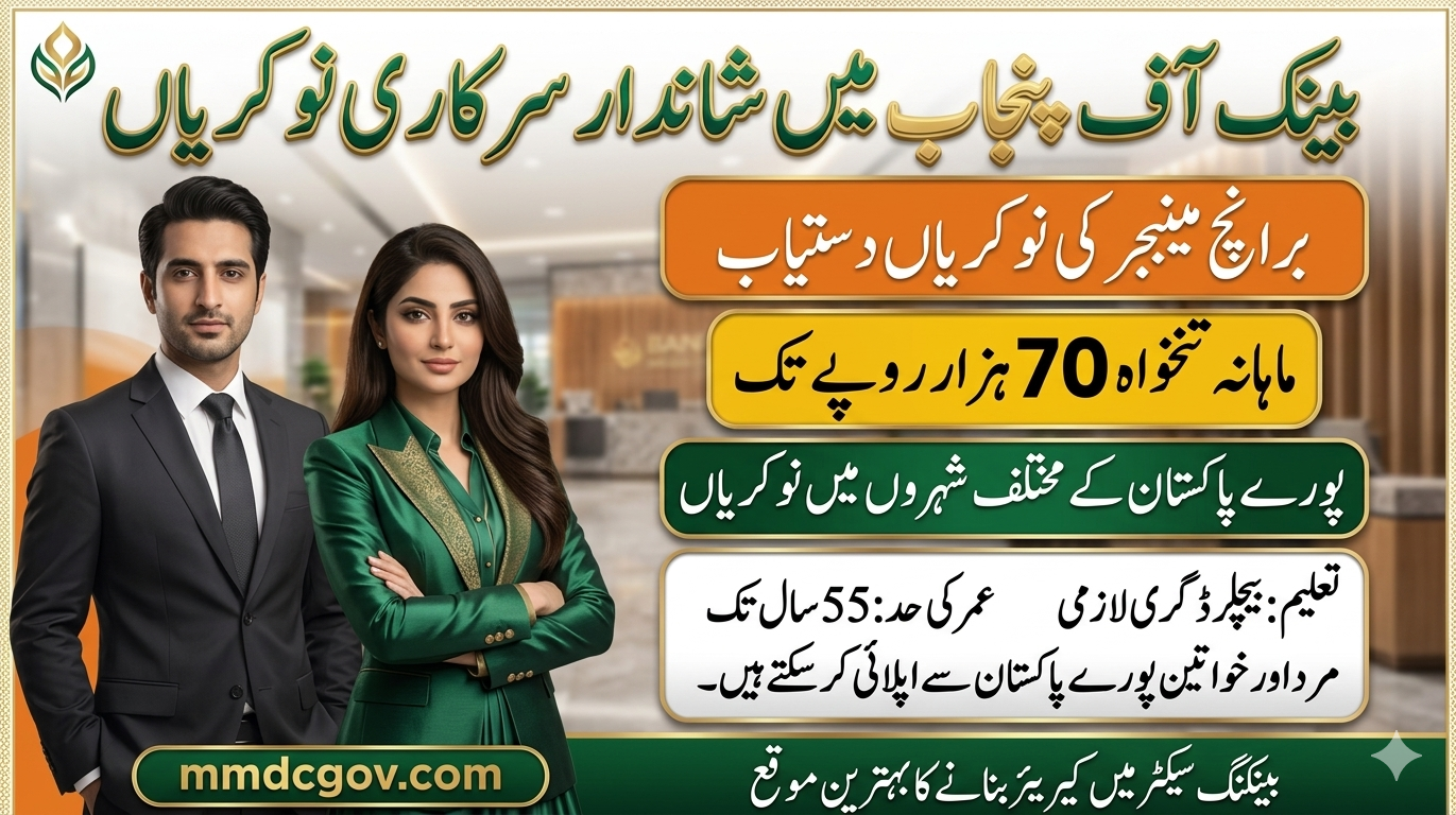 Bank of Punjab Jobs 2026