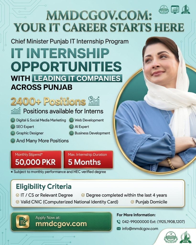 CM Punjab IT Internship 2026